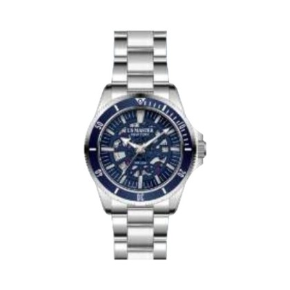 U.S Master Polo Club USM-FB09-SL-BU Blue Skeleton Dial Design Men Watch 